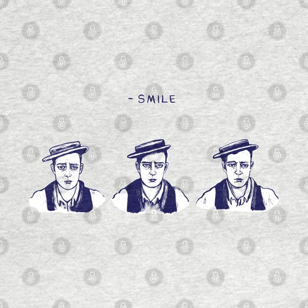 Buster Keaton Smile by Huge Potato